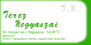 terez megyaszai business card